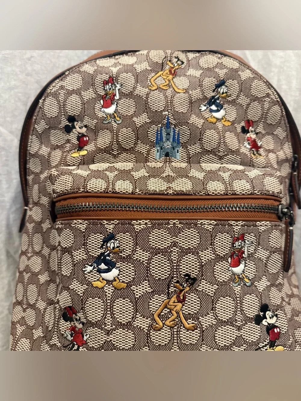 Coach X Disney Mickey & Friends Charter Backpack WDW 50th Anniversary